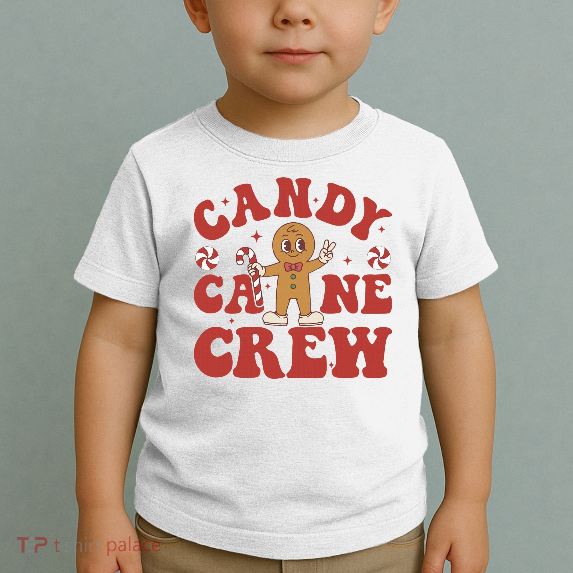 Candy Cane Crew Cookie Merry Christmas Gingerbread Cute  Toddler T-Shirt