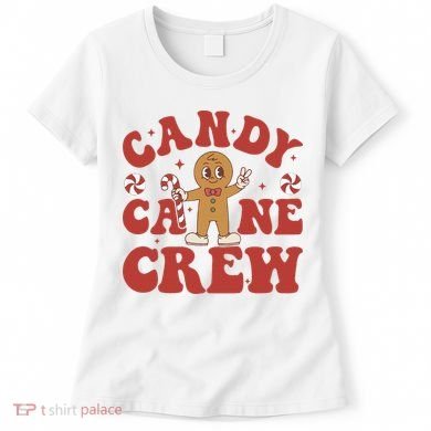 Candy Cane Crew Cookie Merry Christmas Gingerbread Cute  Women's T-Shirt