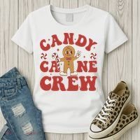 Candy Cane Crew Cookie Merry Christmas Gingerbread Cute  Women's T-Shirt thumb 3