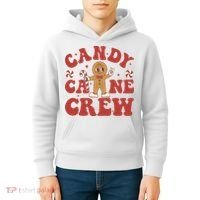 Candy Cane Crew Cookie Merry Christmas Gingerbread Cute  Kids Hoodie thumb 4