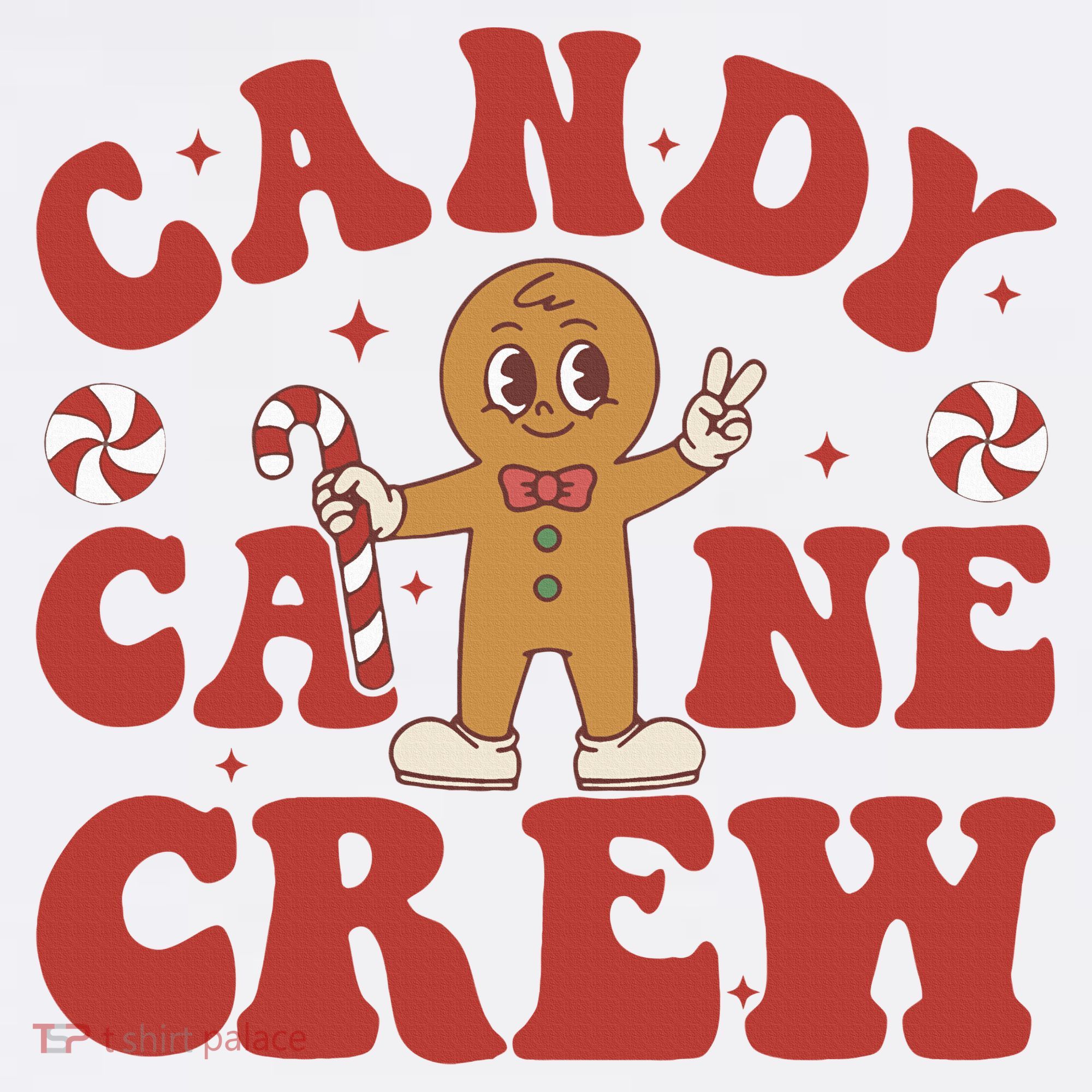 Candy Cane Crew Cookie Merry Christmas Gingerbread Cute  Kids Hoodie