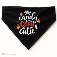 Candy Corn Cutie Halloween USA-Made Doggie Bandana thumb 0