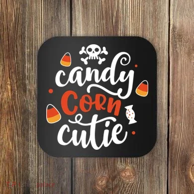 Candy Corn Cutie Halloween Coaster