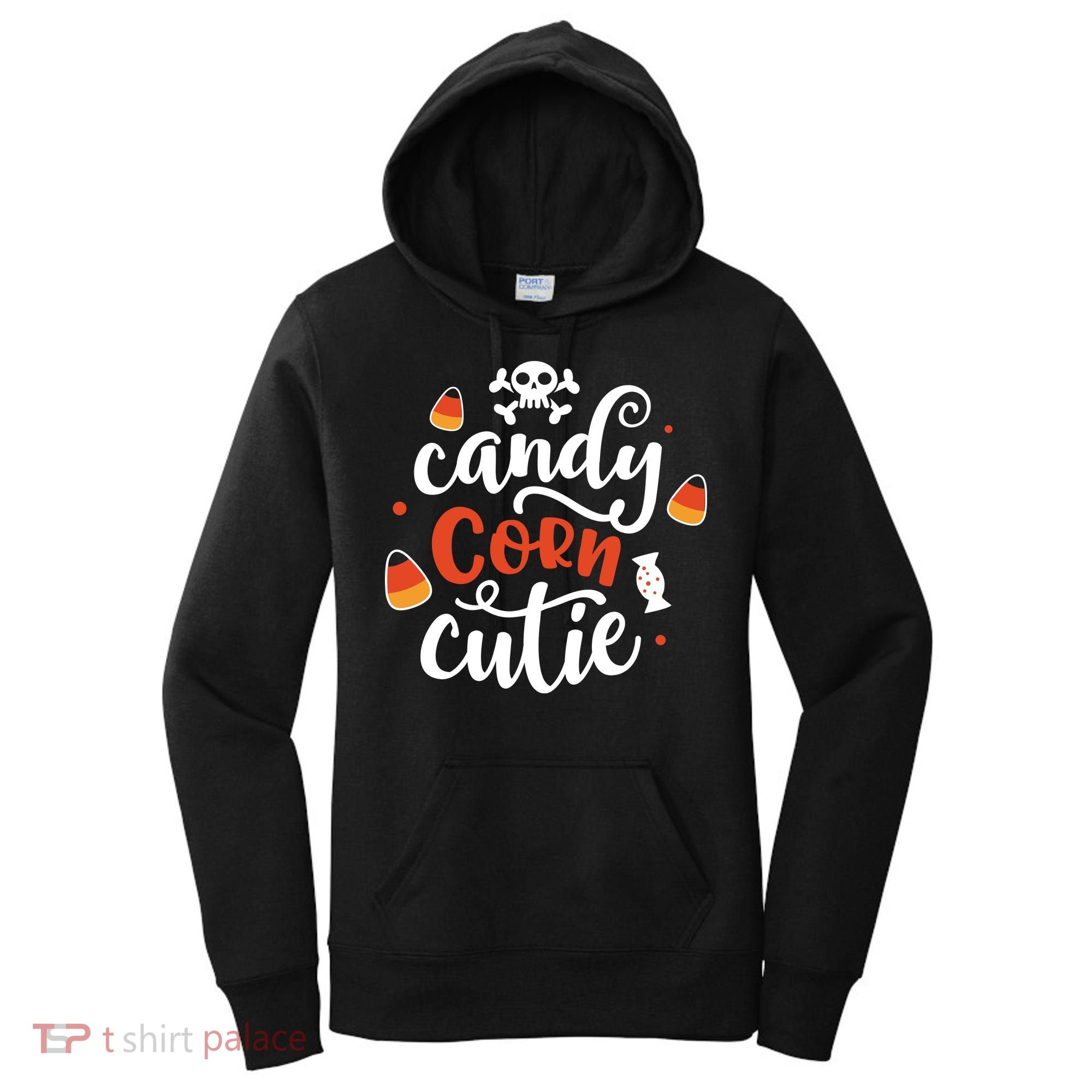 Candy Corn Cutie Halloween Women's Hoodie