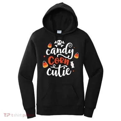 Candy Corn Cutie Halloween Women's Hoodie