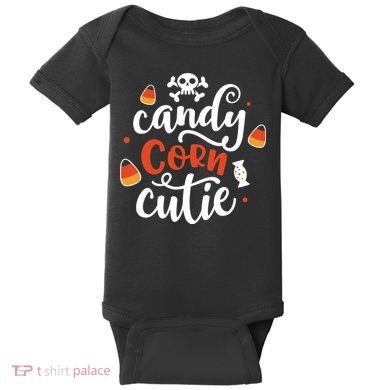 Candy Corn Cutie Halloween Baby Bodysuit