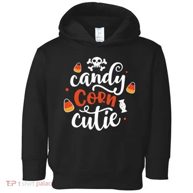 Candy Corn Cutie Halloween Toddler Hoodie