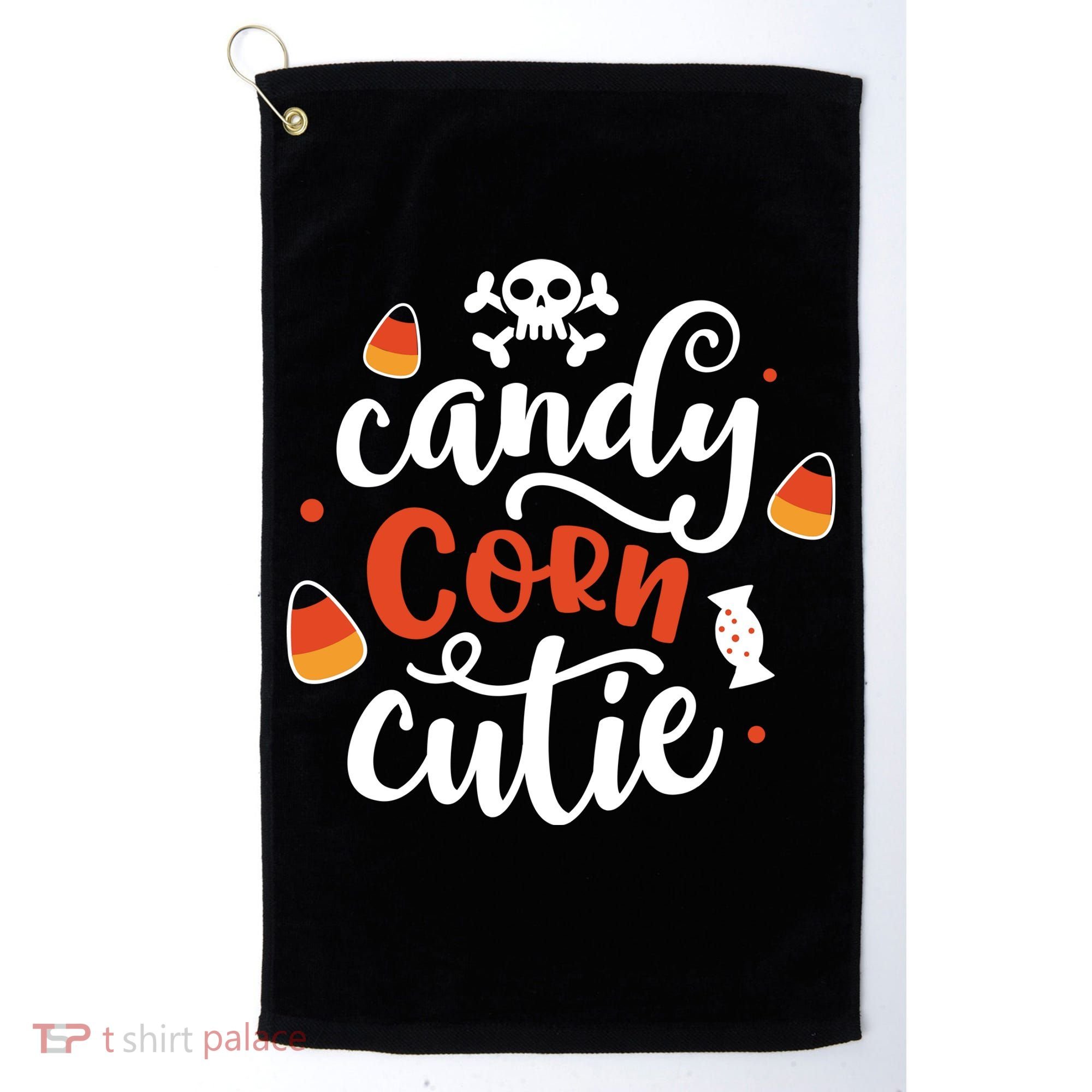 Candy Corn Cutie Halloween Golf Towel