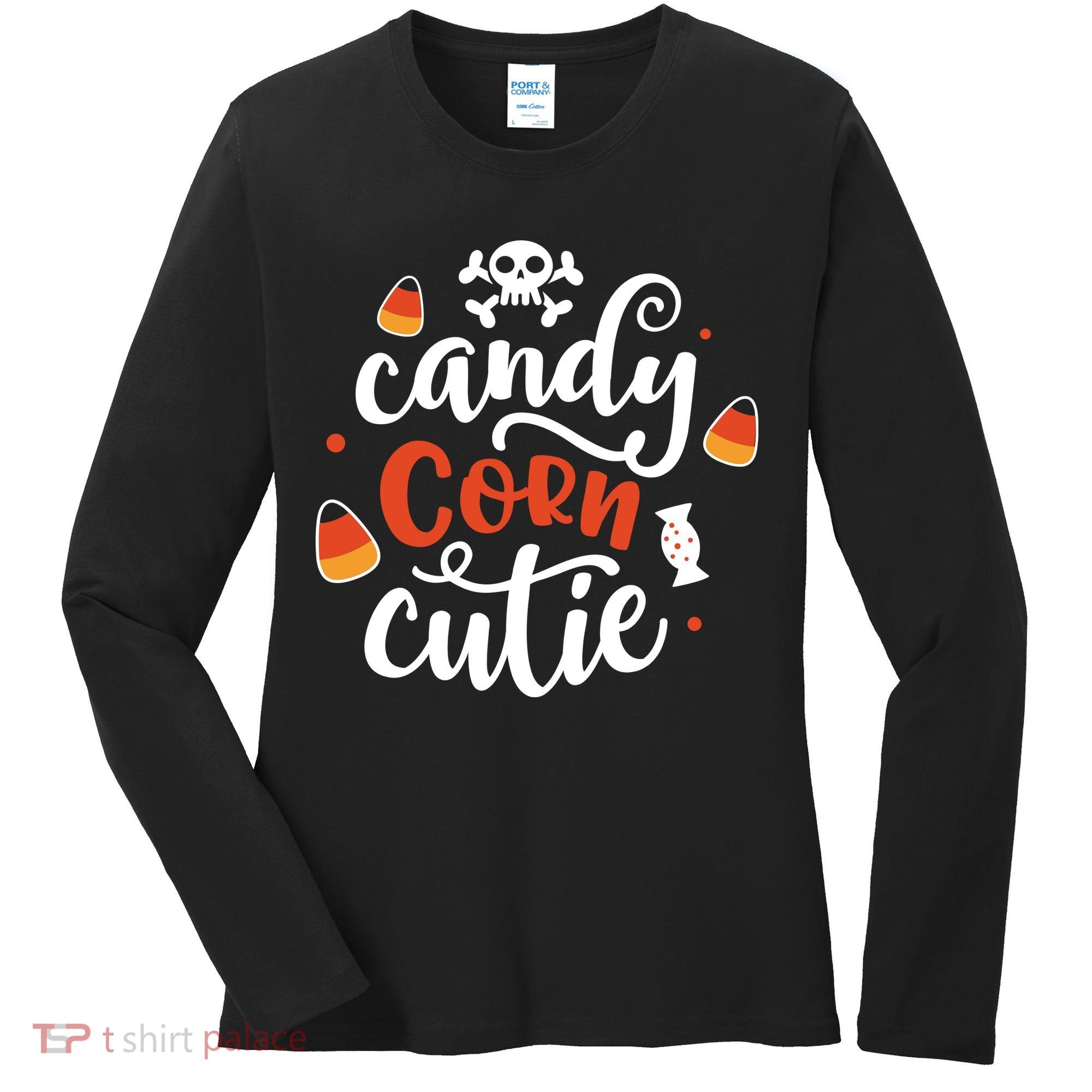 Candy Corn Cutie Halloween Women's Long Sleeve Shirt
