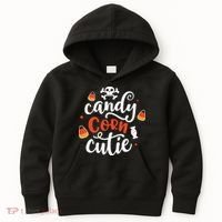 Candy Corn Cutie Halloween Kids Hoodie thumb 0