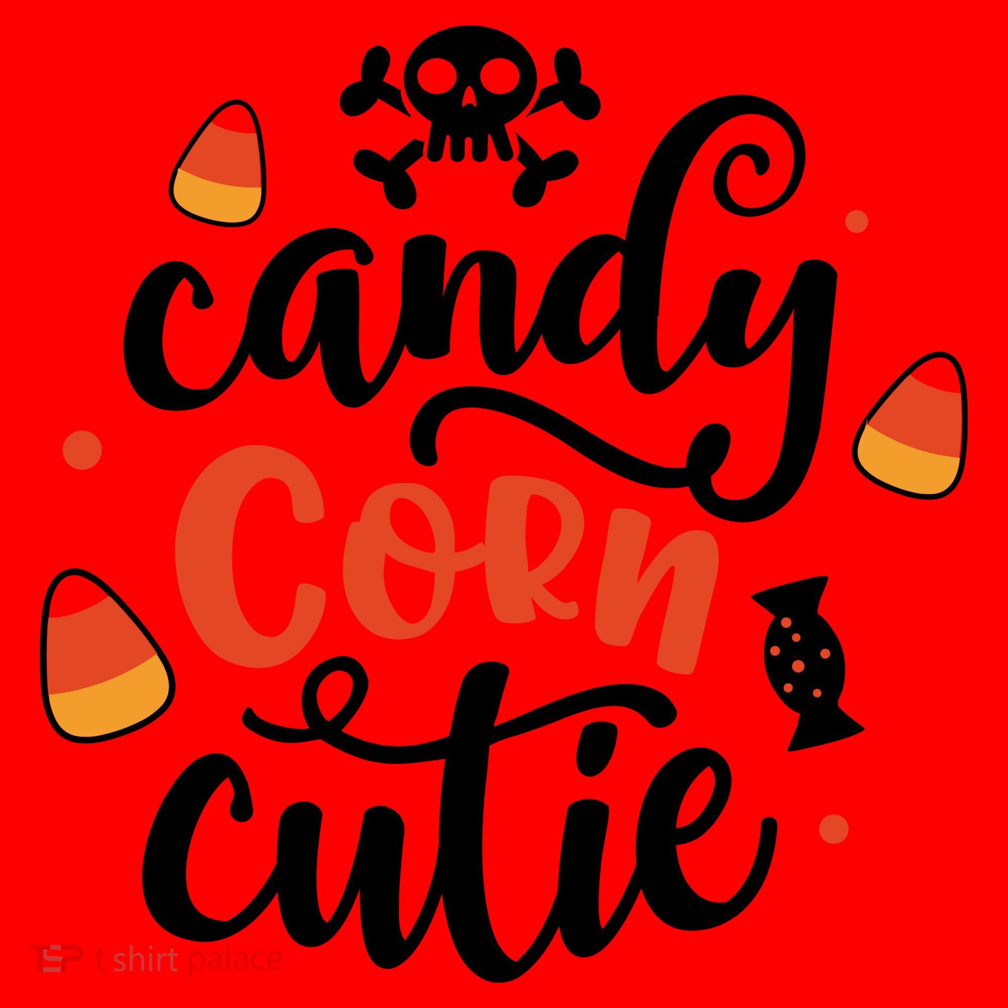 Candy Corn Cutie Halloween Santa Hat