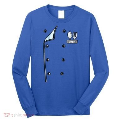 Chef Costume Coat Uniform Cook Jacket Long Sleeve Shirt