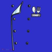 Chef Costume Coat Uniform Cook Jacket Apron thumb 3