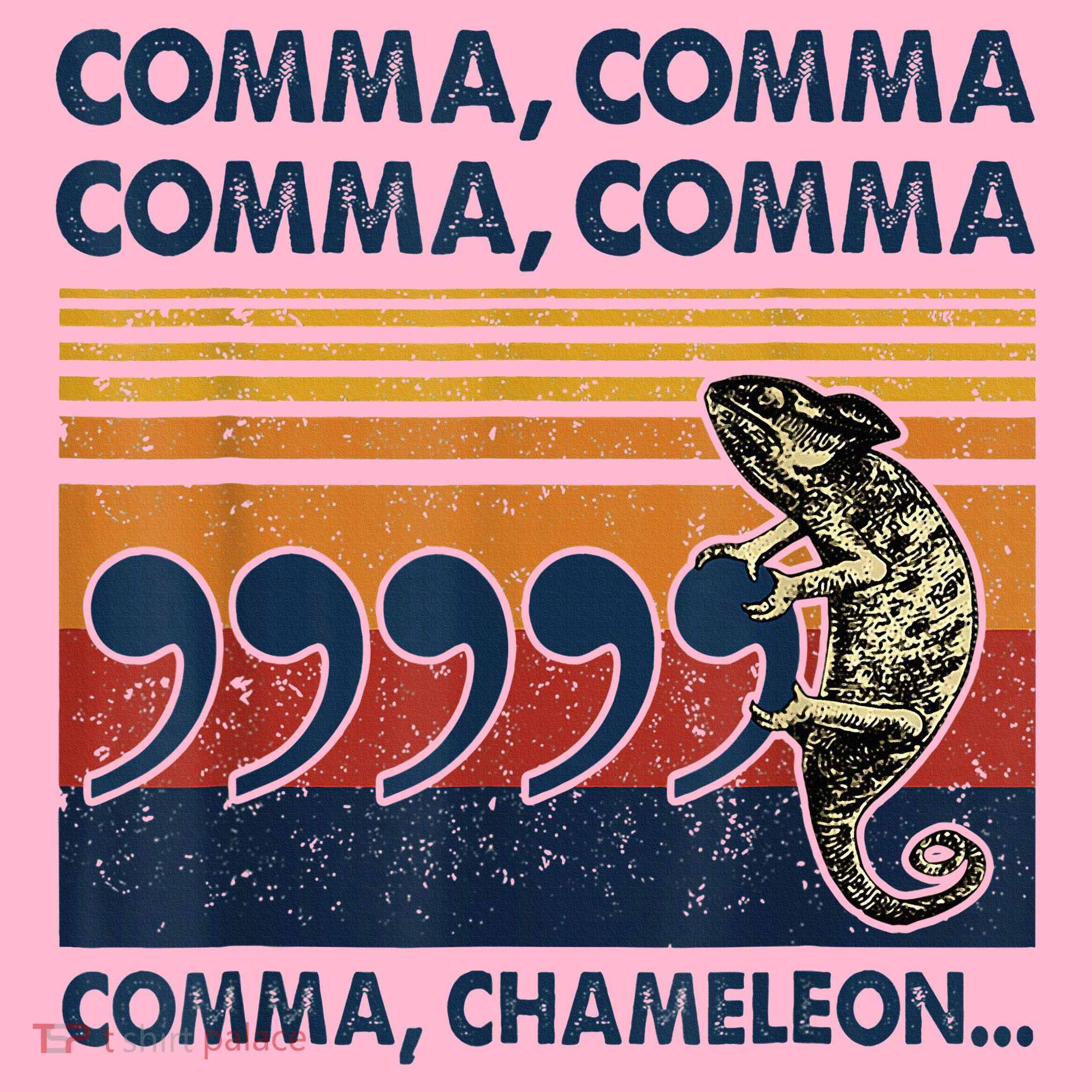 Comma Comma Chameleon Funny Grammar English Teacher Coaster