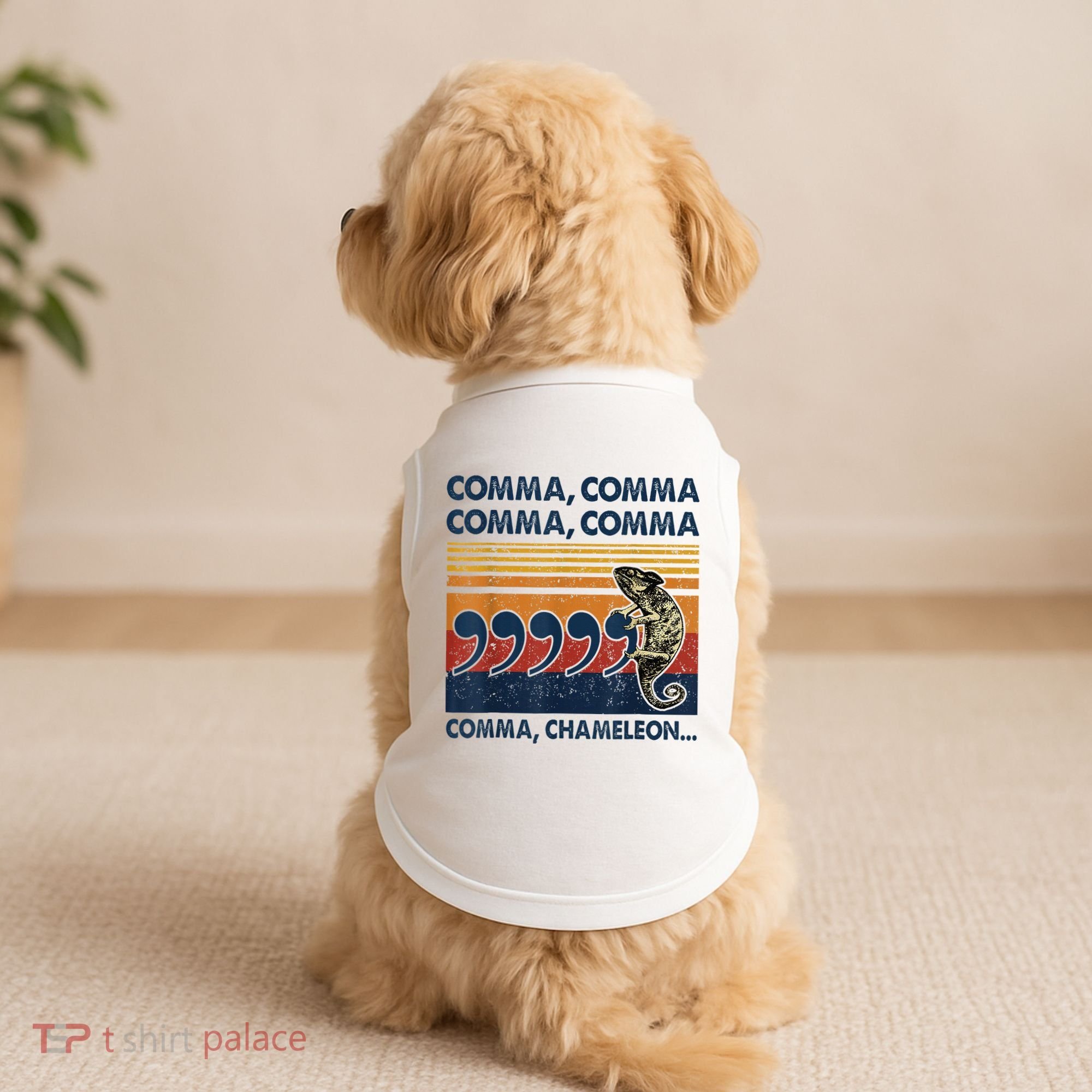 Comma Comma Chameleon Funny Grammar English Teacher Doggie Tank