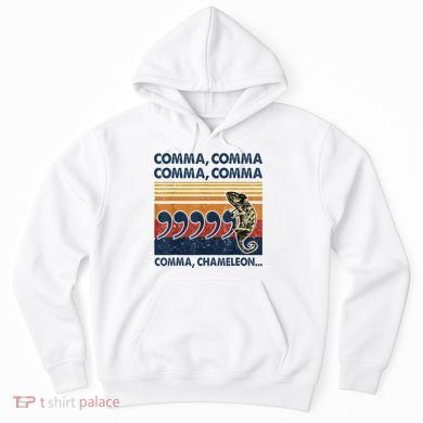 Comma Comma Chameleon Funny Grammar English Teacher Hoodie