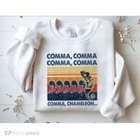 Comma Comma Chameleon Funny Grammar English Teacher Sweatshirt thumb 2