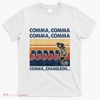 Comma Comma Chameleon Funny Grammar English Teacher T-Shirt thumb 0