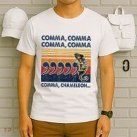 Comma Comma Chameleon Funny Grammar English Teacher T-Shirt thumb 6