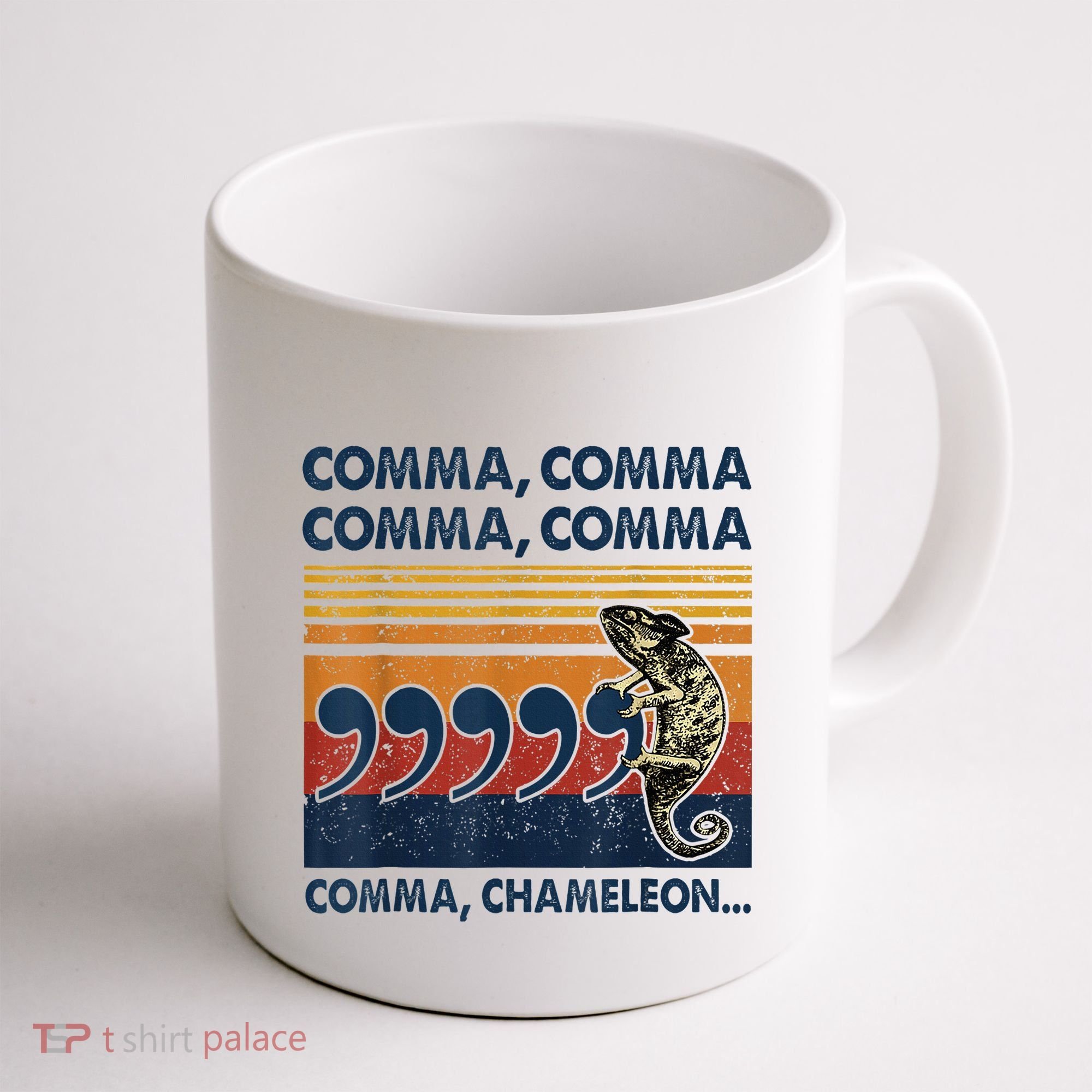 Comma Comma Chameleon Funny Grammar English Teacher Coffee Mug