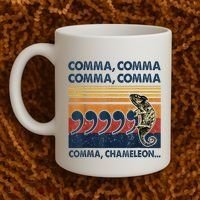 Comma Comma Chameleon Funny Grammar English Teacher Coffee Mug thumb 2