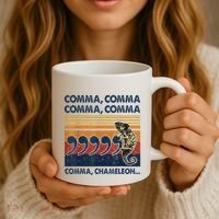 Comma Comma Chameleon Funny Grammar English Teacher Coffee Mug thumb 3