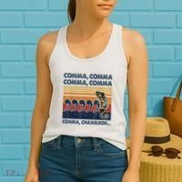 Comma Comma Chameleon Funny Grammar English Teacher Women's Tank Top thumb 2