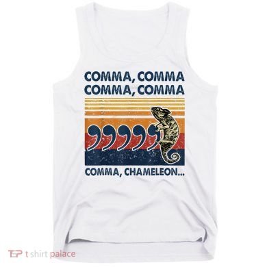 Comma Comma Chameleon Funny Grammar English Teacher Tank Top