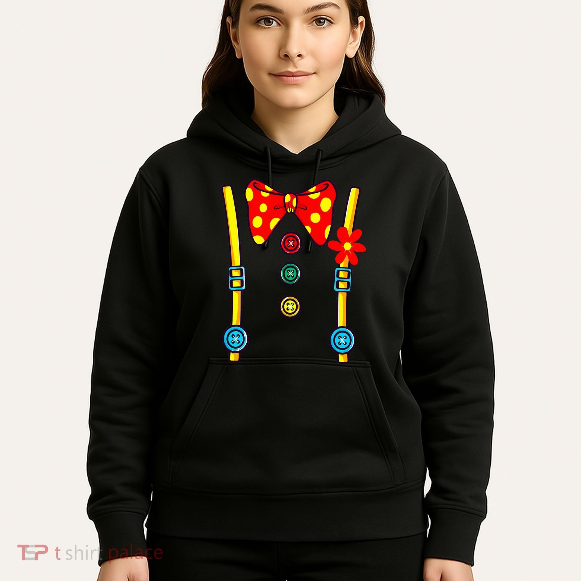 Clown Costume Circus Birthday Party Halloween Hoodie