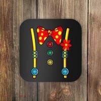 Clown Costume Circus Birthday Party Halloween Coaster thumb 0