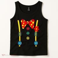 Clown Costume Circus Birthday Party Halloween Tank Top thumb 2