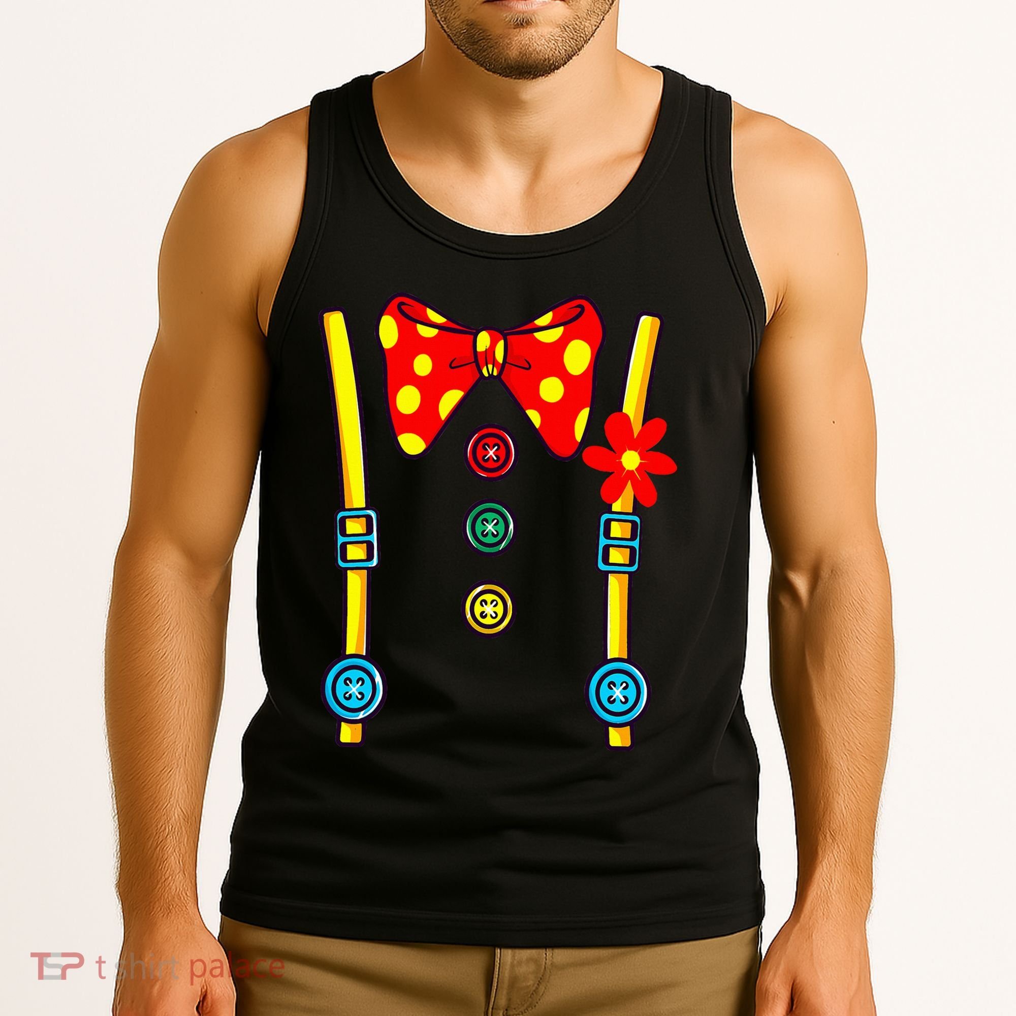 Clown Costume Circus Birthday Party Halloween Tank Top