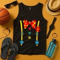 Clown Costume Circus Birthday Party Halloween Tank Top thumb 4