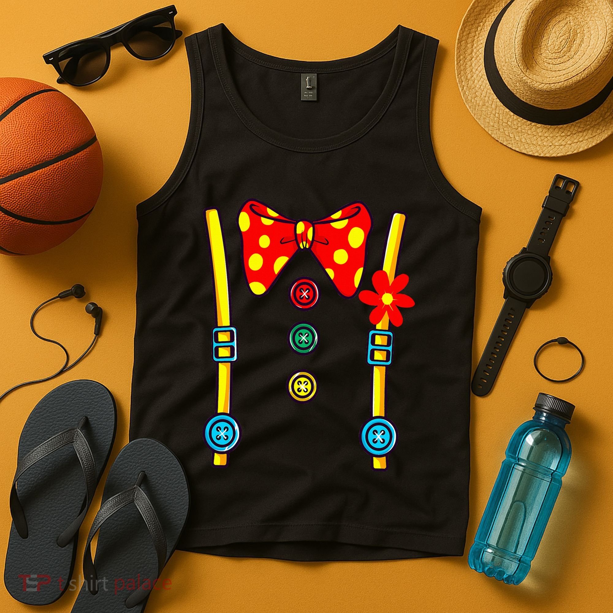Clown Costume Circus Birthday Party Halloween Tank Top