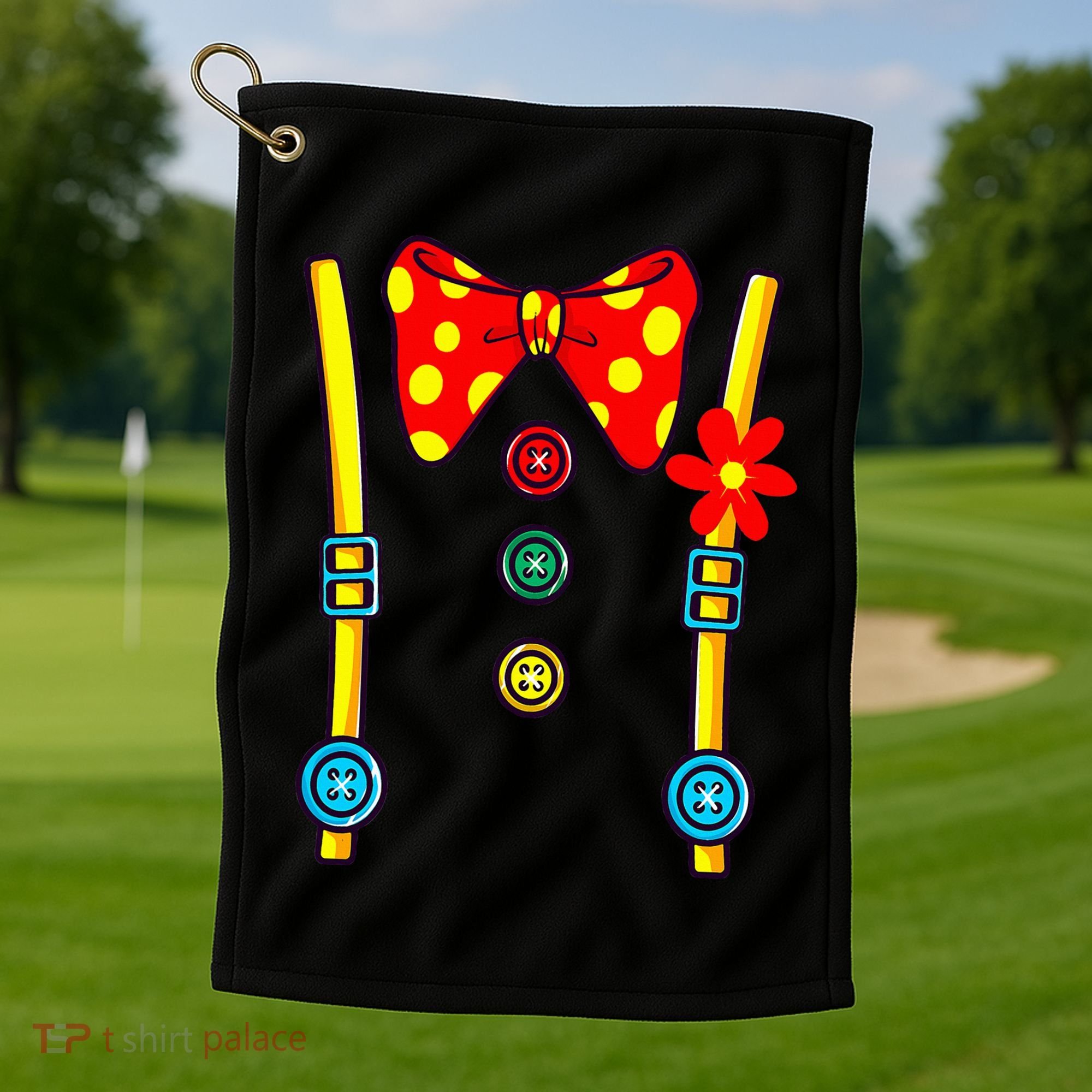 Clown Costume Circus Birthday Party Halloween Golf Towel