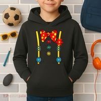 Clown Costume Circus Birthday Party Halloween Kids Hoodie thumb 2