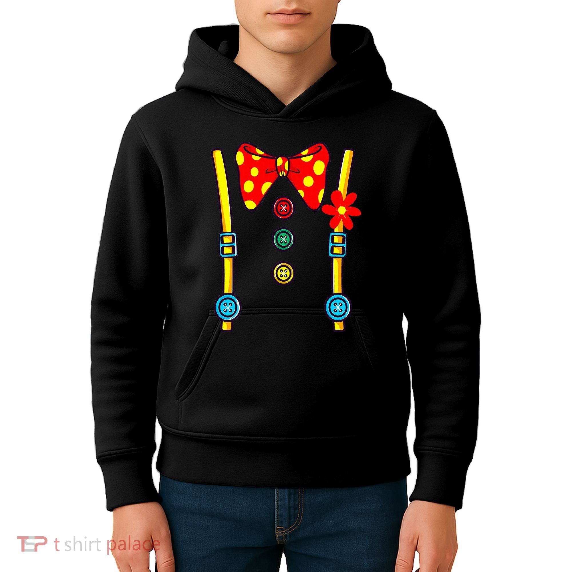 Clown Costume Circus Birthday Party Halloween Kids Hoodie