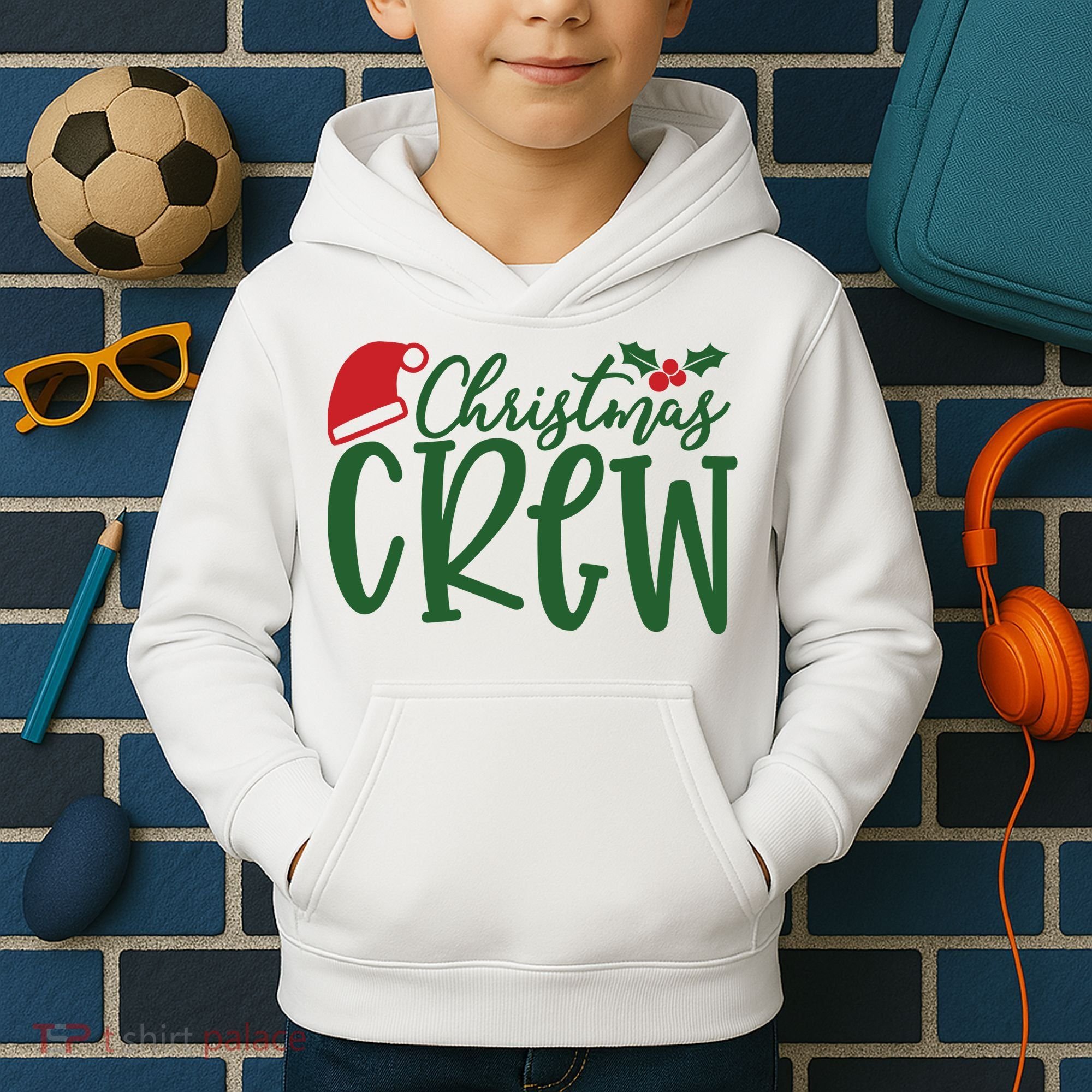 Christmas Crew Kids Hoodie