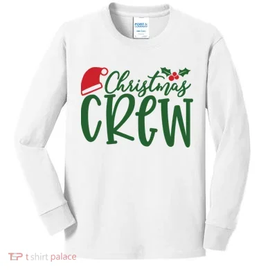 Christmas Crew Kids Long Sleeve Shirt