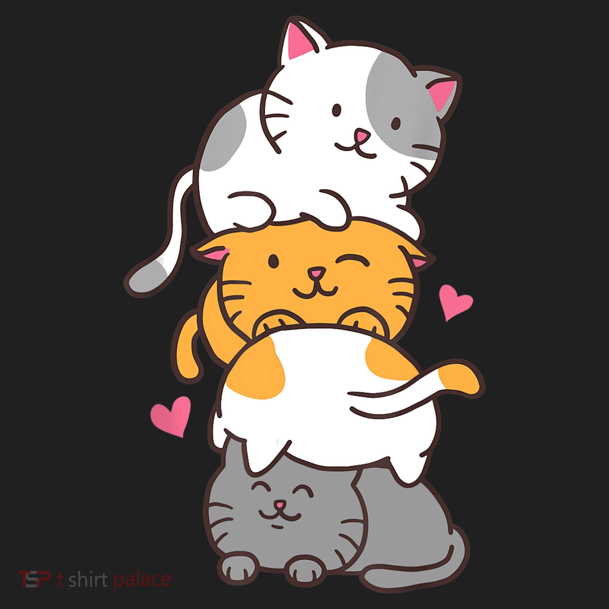 Cat Cats Cute Kitty Pile Anime Kawaii Neko Gift TShirt Women's Sweatshirt