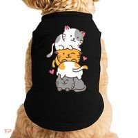 Cat Cats Cute Kitty Pile Anime Kawaii Neko Gift TShirt Doggie Tank thumb 0