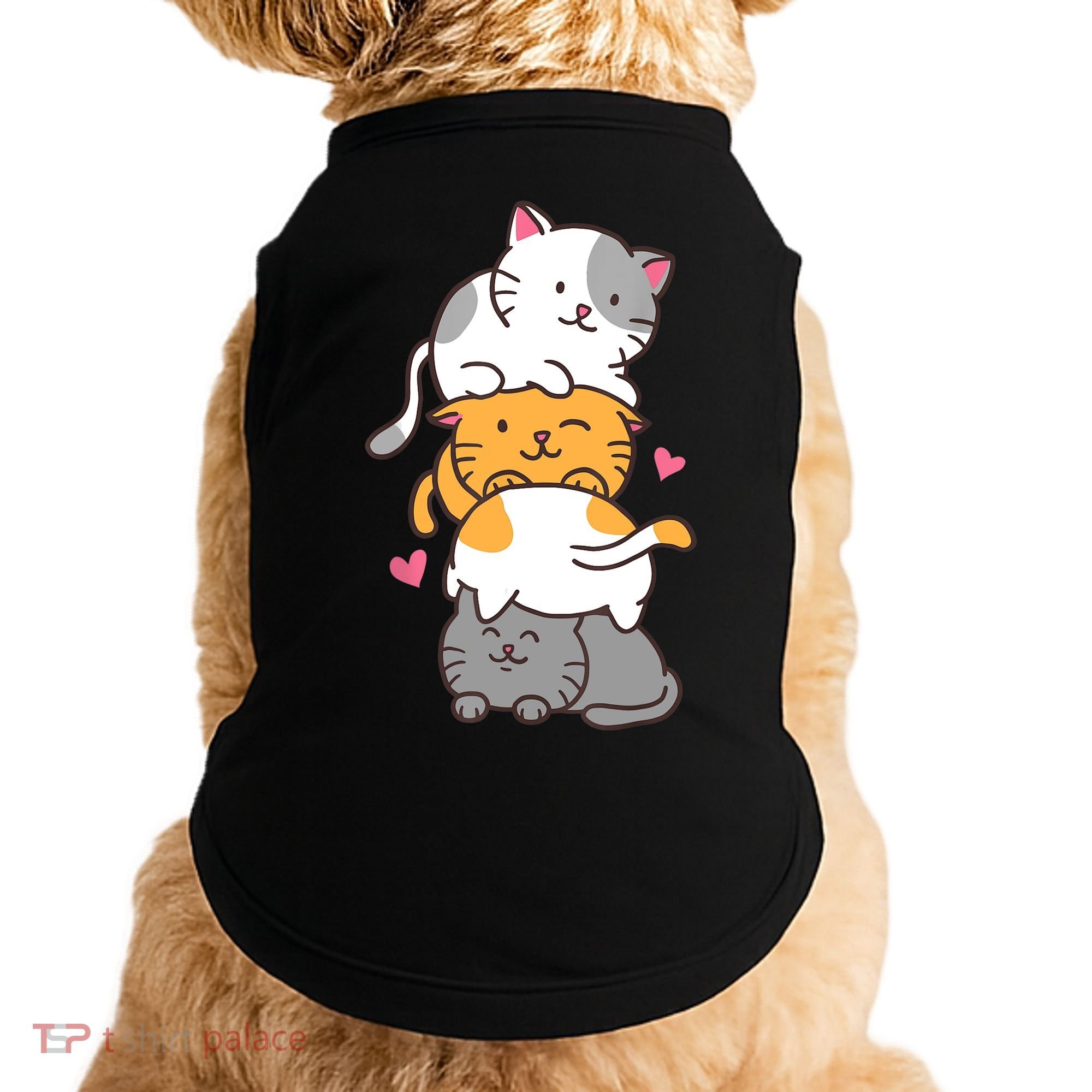 Cat Cats Cute Kitty Pile Anime Kawaii Neko Gift TShirt Doggie Tank