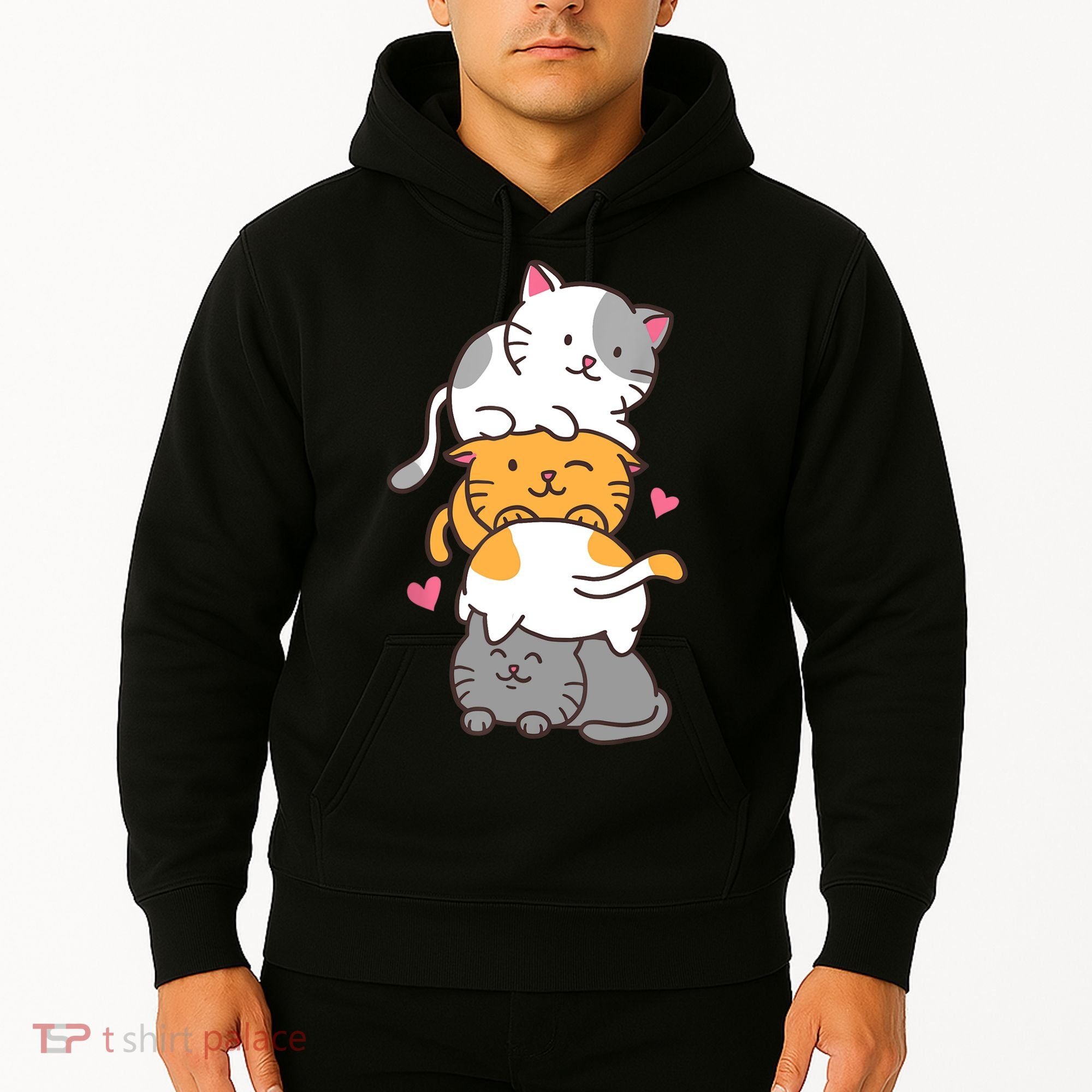 Cat Cats Cute Kitty Pile Anime Kawaii Neko Gift TShirt Hoodie