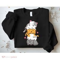 Cat Cats Cute Kitty Pile Anime Kawaii Neko Gift TShirt Sweatshirt thumb 2