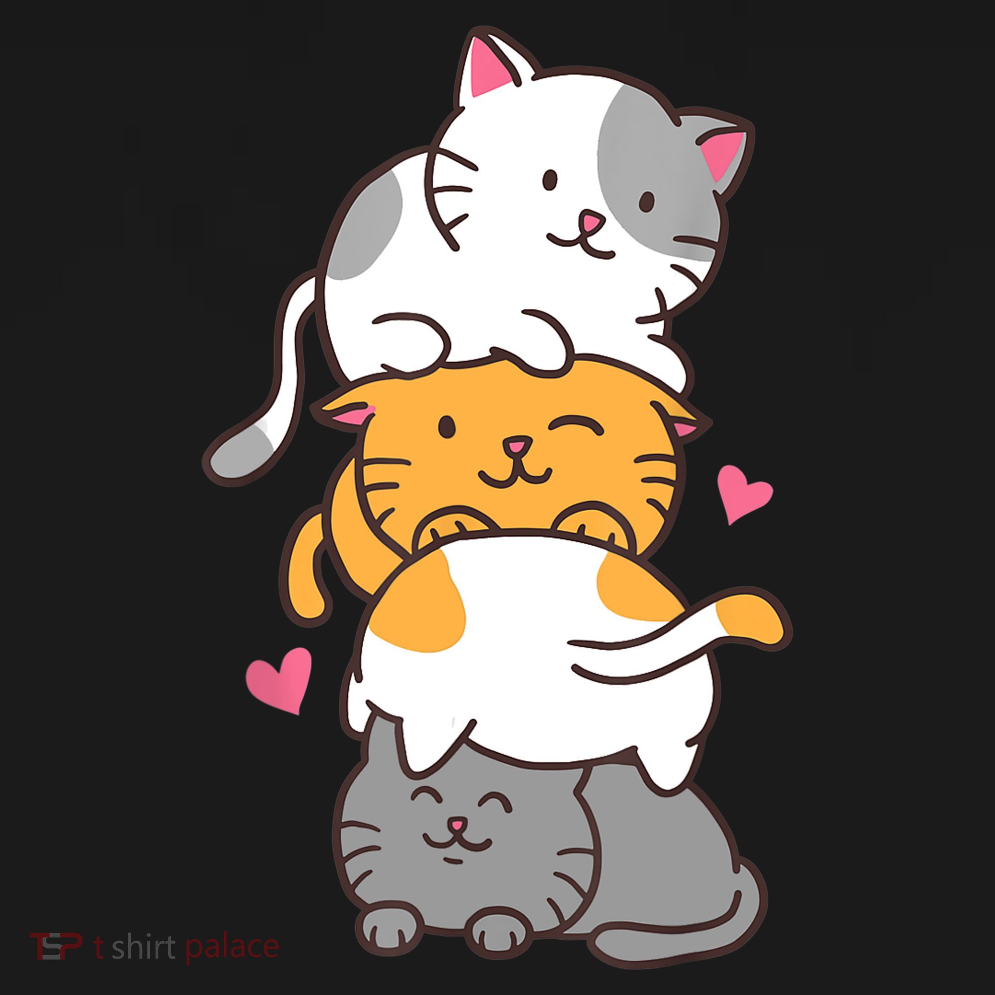 Cat Cats Cute Kitty Pile Anime Kawaii Neko Gift TShirt Sweatshirt