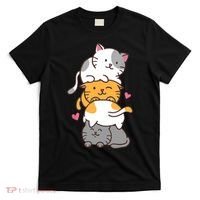 Cat Cats Cute Kitty Pile Anime Kawaii Neko Gift TShirt T-Shirt thumb 0