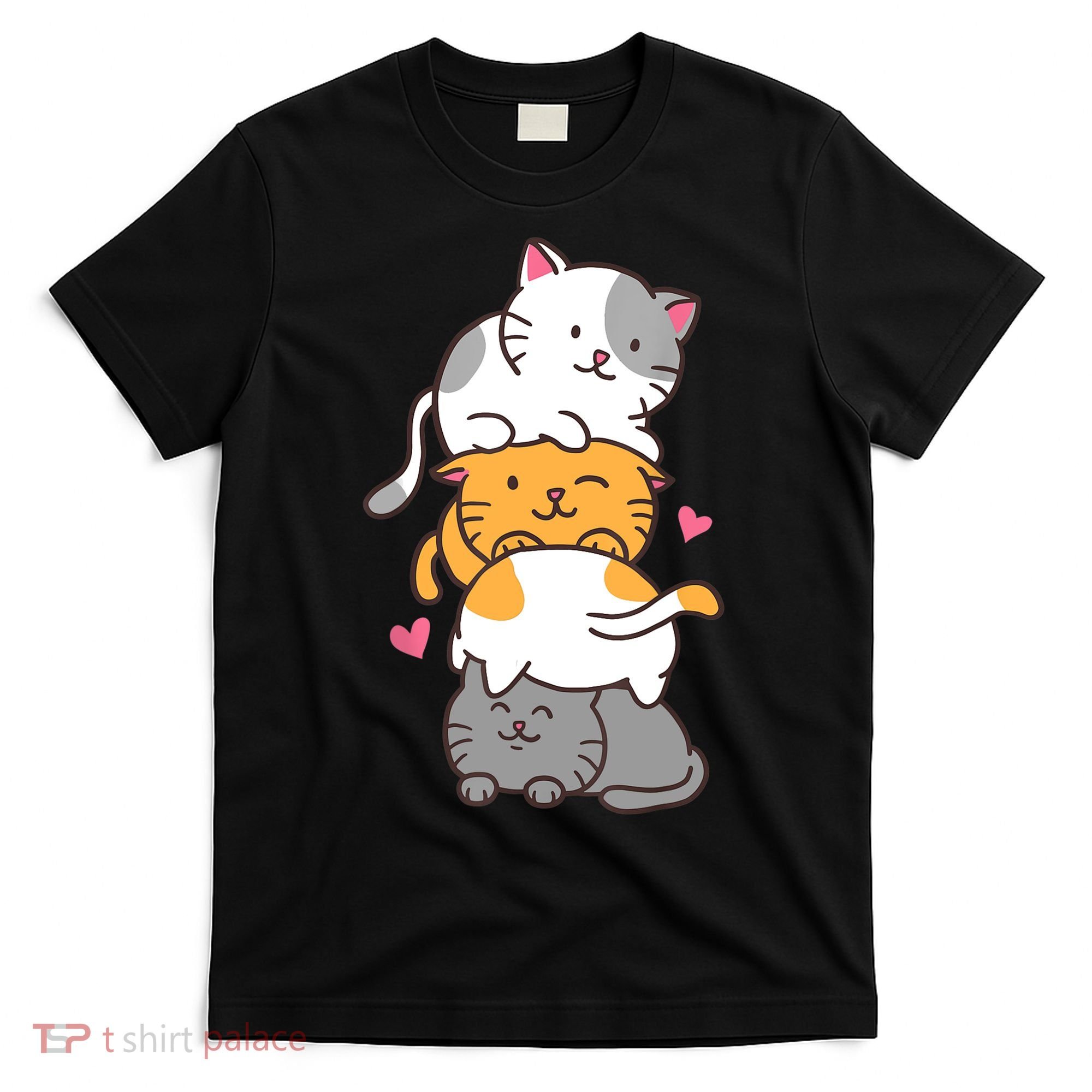 Cat Cats Cute Kitty Pile Anime Kawaii Neko Gift TShirt T-Shirt