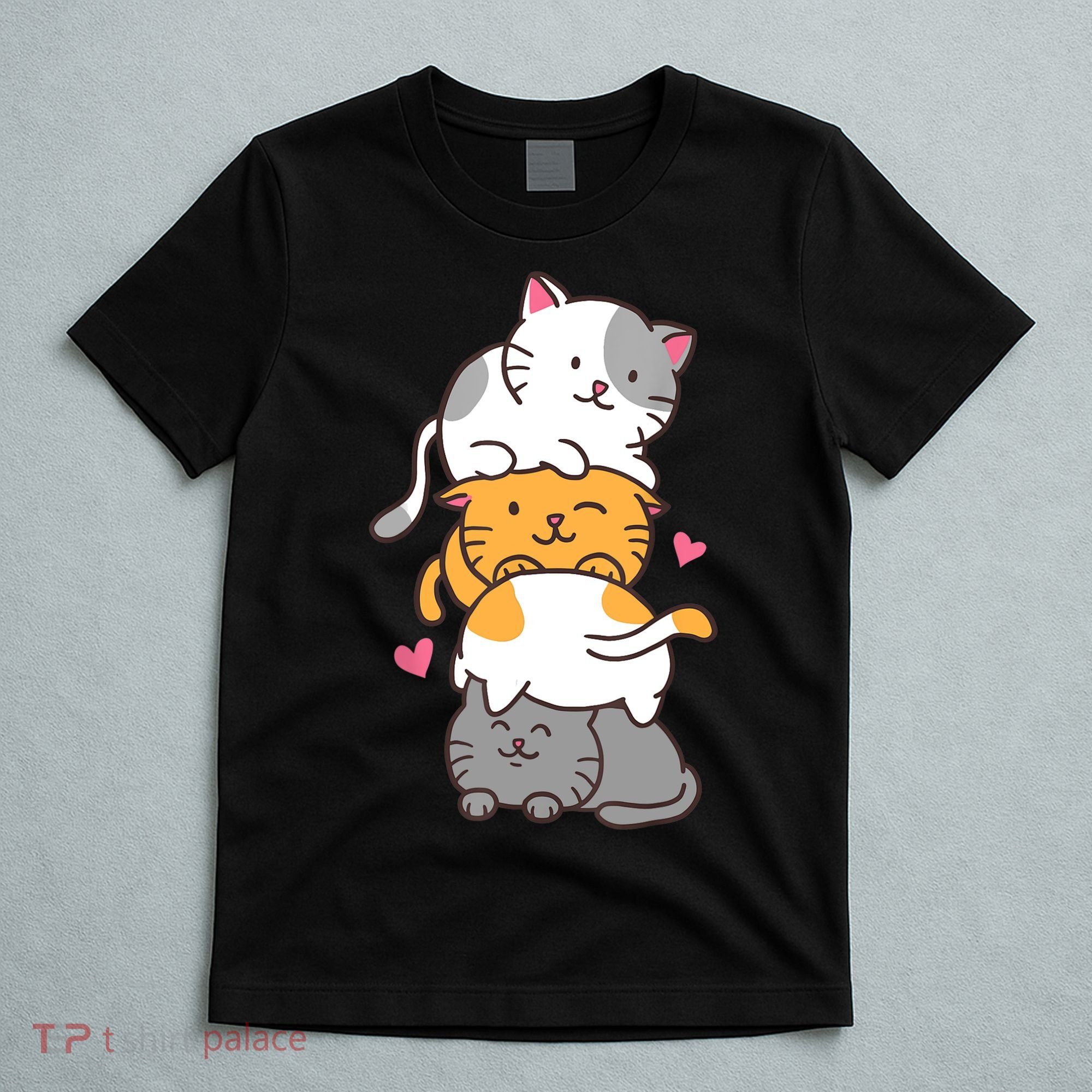 Cat Cats Cute Kitty Pile Anime Kawaii Neko Gift TShirt T-Shirt