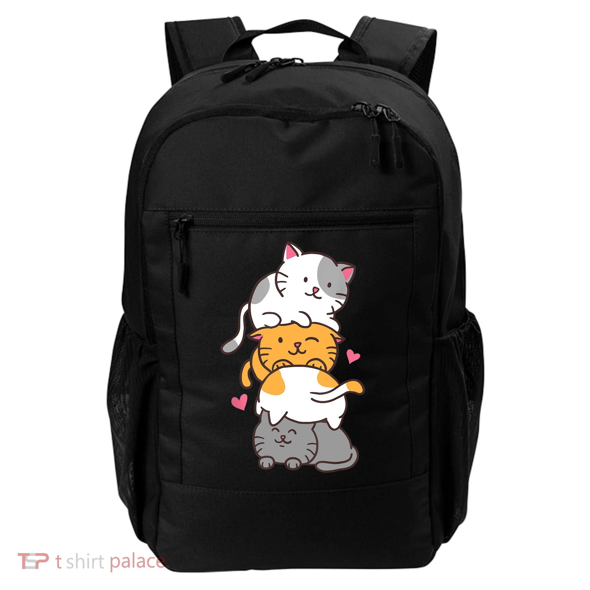 Cat Cats Cute Kitty Pile Anime Kawaii Neko Gift TShirt Backpack