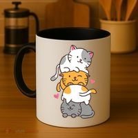 Cat Cats Cute Kitty Pile Anime Kawaii Neko Gift TShirt Coffee Mug thumb 4